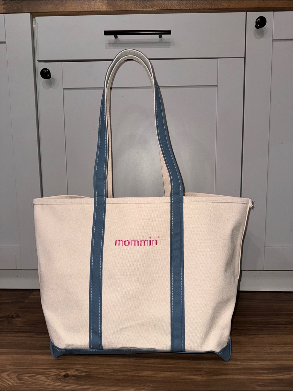 Customized Boat and Tote in Slate